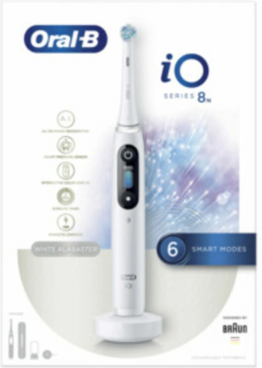 Oral B Oral-B IO 8N - White - Elektrische Tandenborstel - Ontworpen Door Braun 11 Oral B Oral-B IO 8N - White - Elektrische Tandenborstel - Ontworpen Door Braun - Afbeelding 11