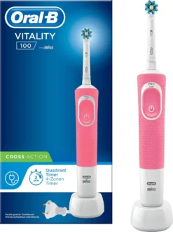 Oral B Oral-B Vitality 100 Roze CrossAction - Elektrische Tandenborstel - Powered By Braun -Oral B Shop 898x1200 2
