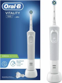 Oral B Oral-B Vitality 100 White CrossAction - Elektrische Tandenborstel - Powered By Braun