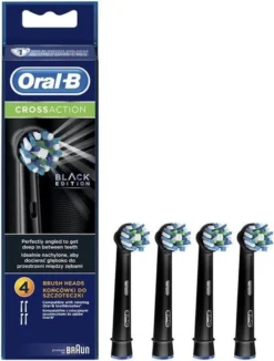 Oral B Oral-B CrossAction Zwart Opzetborstels - 4 Stuks -Oral B Shop 910x1200