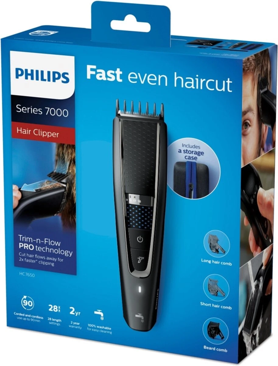 Philips Serie 7000 HC7650/15 - Tondeuse - Zwart/Grijs 9 Philips Serie 7000 HC7650/15 - Tondeuse - Zwart/Grijs - Afbeelding 9