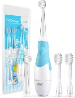 Baby Tandenborstel - Elektrische Tandenborstel Kinderen - 0 T/m 4 Jaar - Sonische Tandenborstel Met Timer