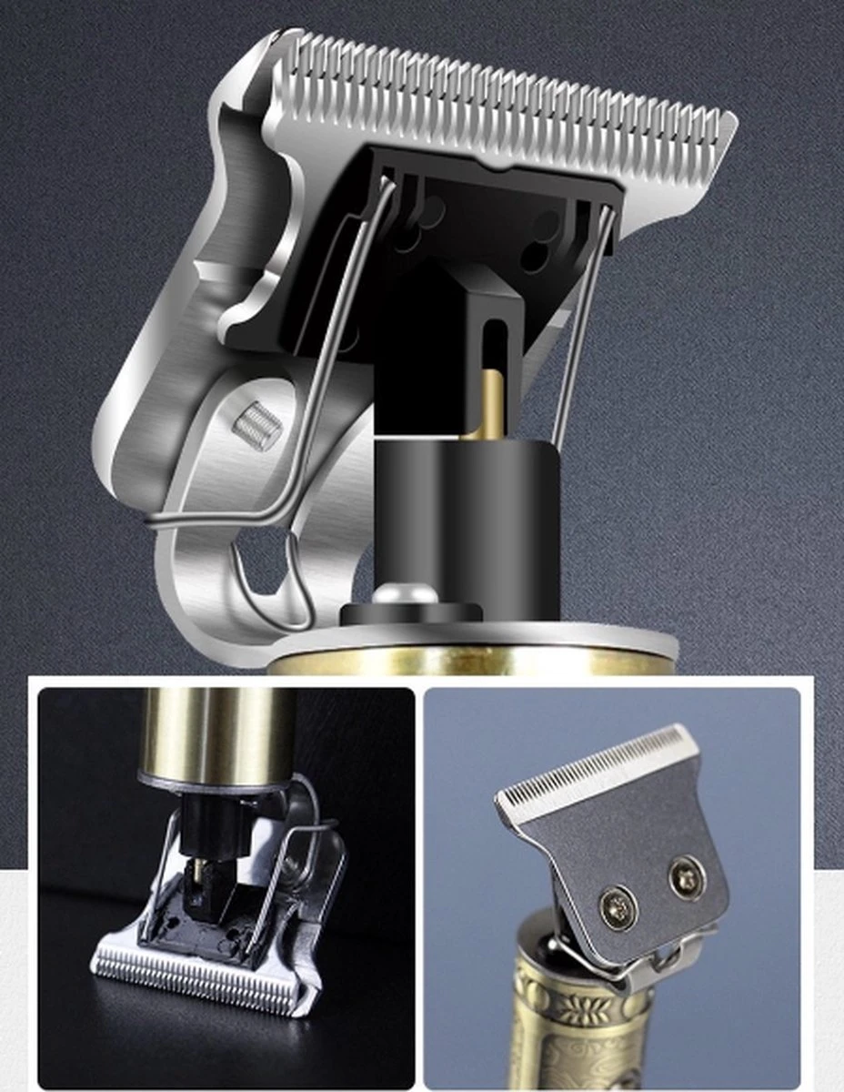 Tondeuse Mannen - Professionele Elektrische Tondeuse Draadloze T-Outliner Usb Oplaadbare Tondeuse Trimmer Kapper Kapsel 2 Tondeuse Mannen - Professionele Elektrische Tondeuse Draadloze T-Outliner Usb Oplaadbare Tondeuse Trimmer Kapper Kapsel - Afbeelding 2