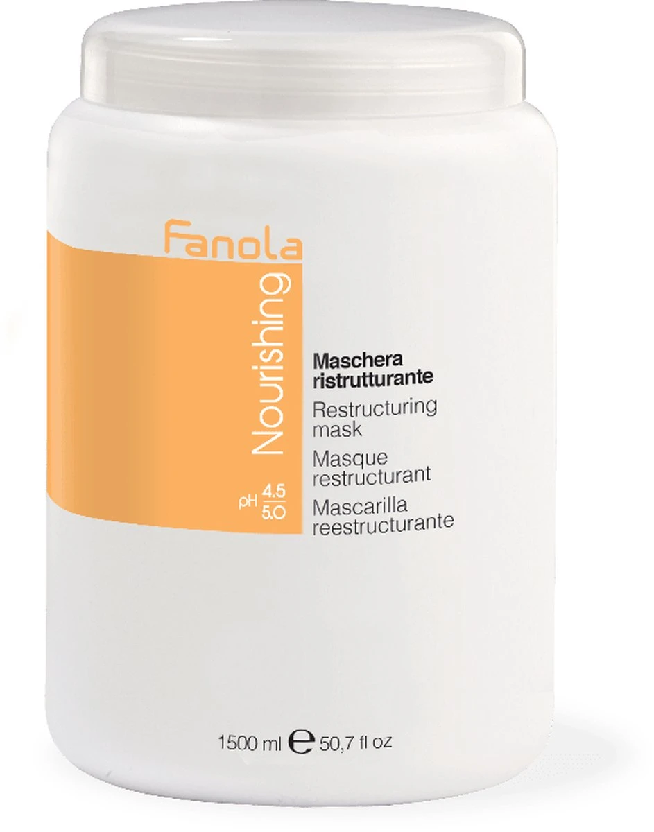 Fanola - Restructuring Mask - 1500 Ml 3 Fanola - Restructuring Mask - 1500 Ml - Afbeelding 3