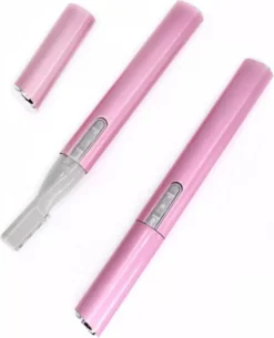 Alternative view of Jumalu - Precisietrimmer - Roze - Wenkbrauw Trimmer - Precisietrimmer - Trimmer - Gezichtshaar Verwijderen - Wenkbrauw Epilator - Gezichtsepilator - Lip Epilator - Gezicht Ontharing - Epileer Apparaat Dames