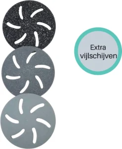 Forgoods Vijlschijven - Elektrische Eeltverwijderaar - Kristal - 3 Stuks
